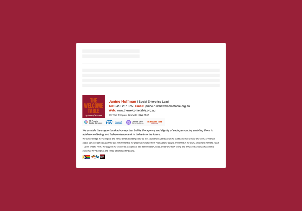 13. Email Signature